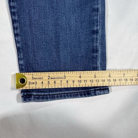 Paige Size 30 Skyline Ankle Peg Jeans Medium Wash Skinny LowRise Stretch - Picture 3 of 7